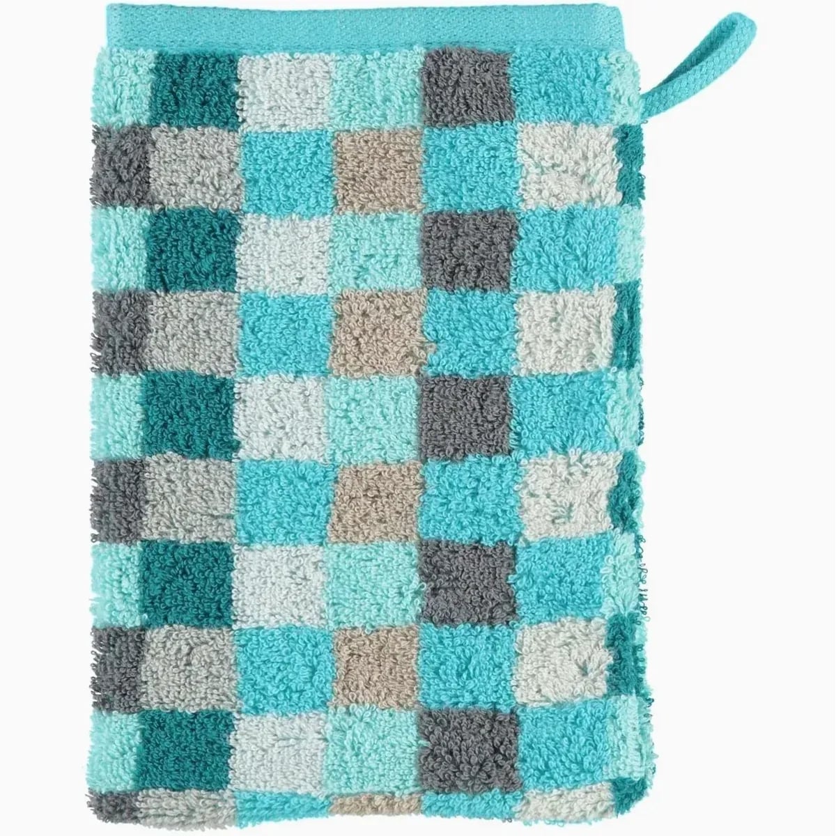Cawö Unique Karo 942 Handtuch, flauschig weich, farbenfrohes Design