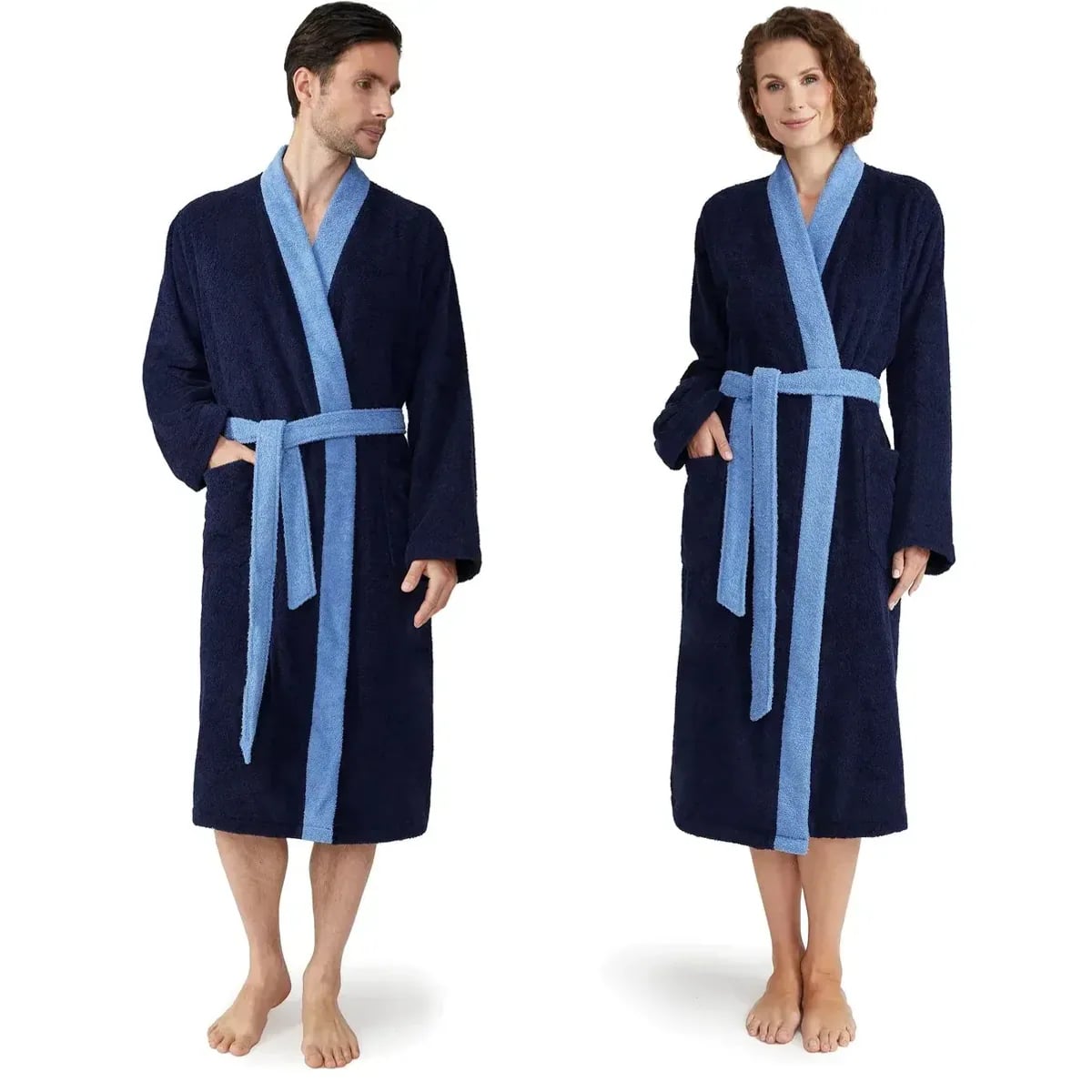 Möve Superwuschel Kimono-Bademantel, weicher Walkfrottier, ideal für Sauna und Spa